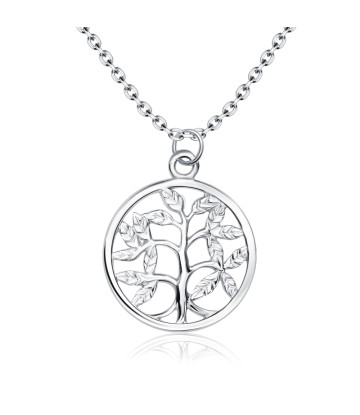 Circle Tree Designed Silver Necklace SPE-5106